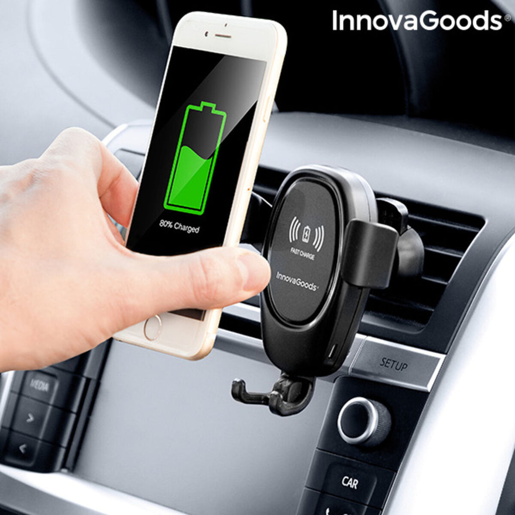 Tired of just a Normal Mobile Phone Holder for your CAR ? Well this one has Wireless Charging incorporated 2-in-1 !!
