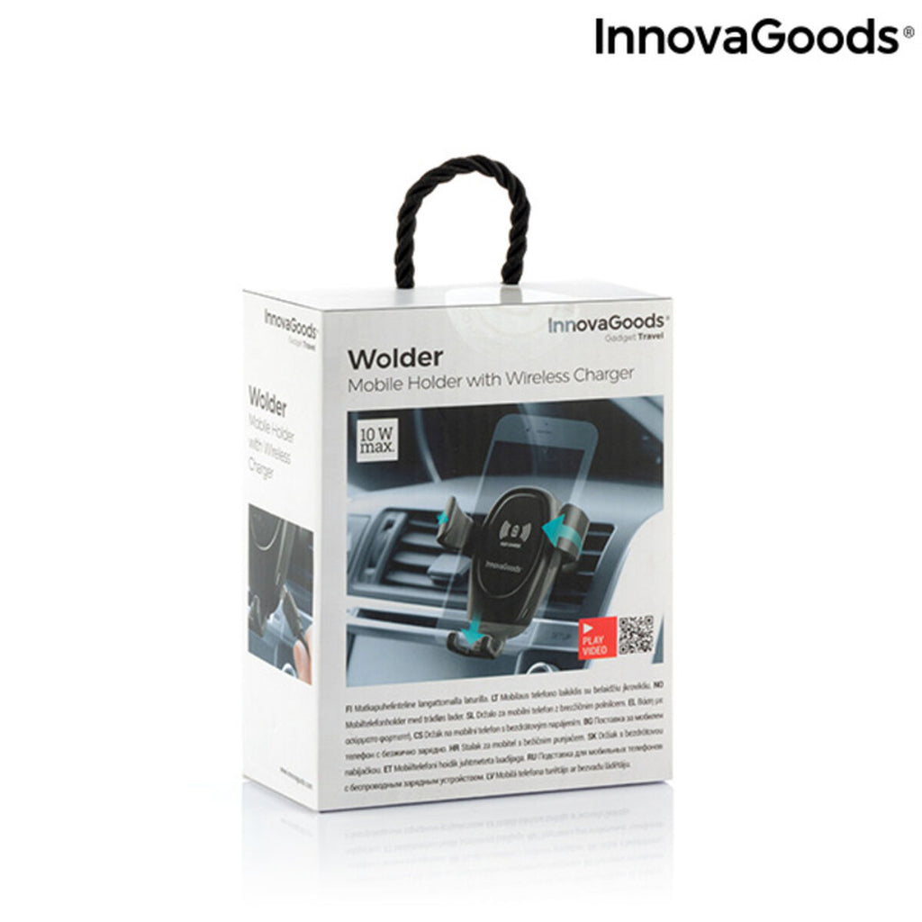 Tired of just a Normal Mobile Phone Holder for your CAR ? Well this one has Wireless Charging incorporated 2-in-1 !!