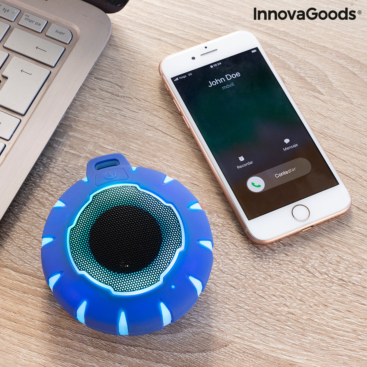 Floating Wireless Speaker with LED Floater