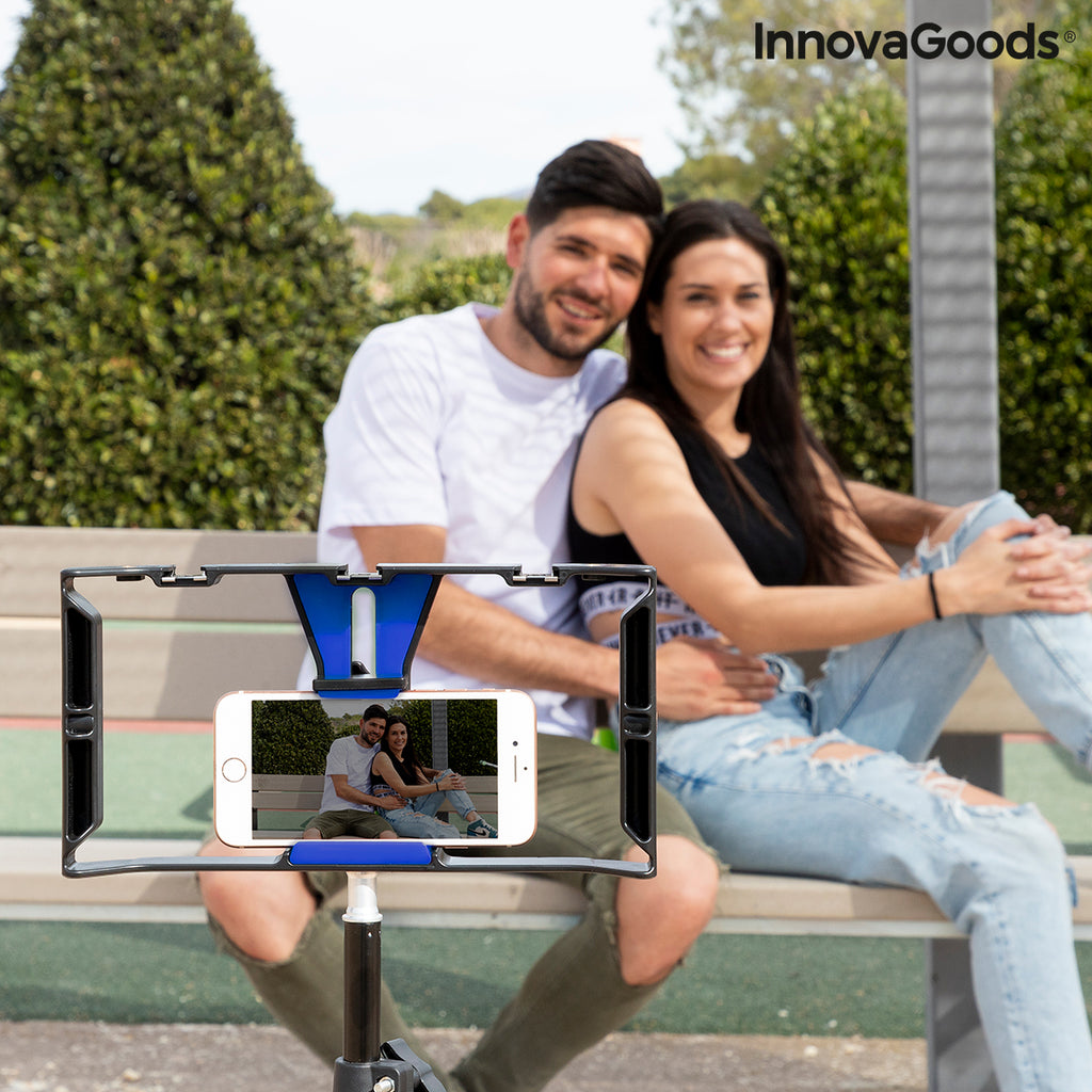 Smartphone Holder with Manual Stabiliser to film like a PRO with your iPhone PRO or Android!!