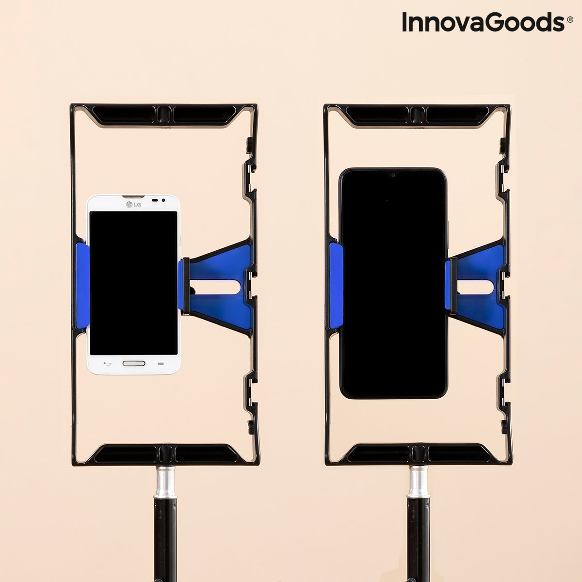 Smartphone Holder with Manual Stabiliser to film like a PRO with your iPhone PRO or Android!!
