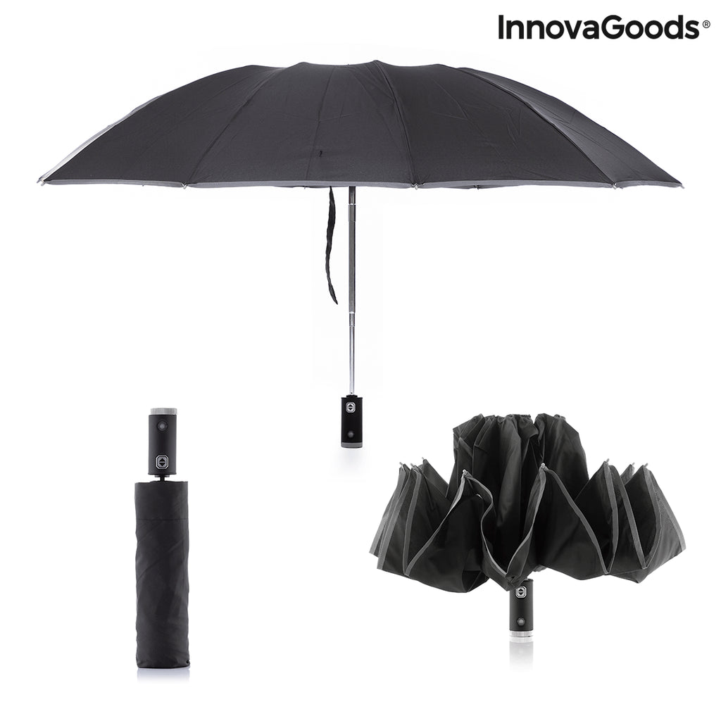 Folding Inverted Umbrella with LED Light!