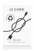 Charge your Mac Products helping the environment!!Black iPhone Lightning cable · 2 meter · Made of recycled fishing nets