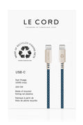 Charge your things  helping the environment! USB Sea Blue · Type C · 100W · 2 meter · Made of recycled fishing nets