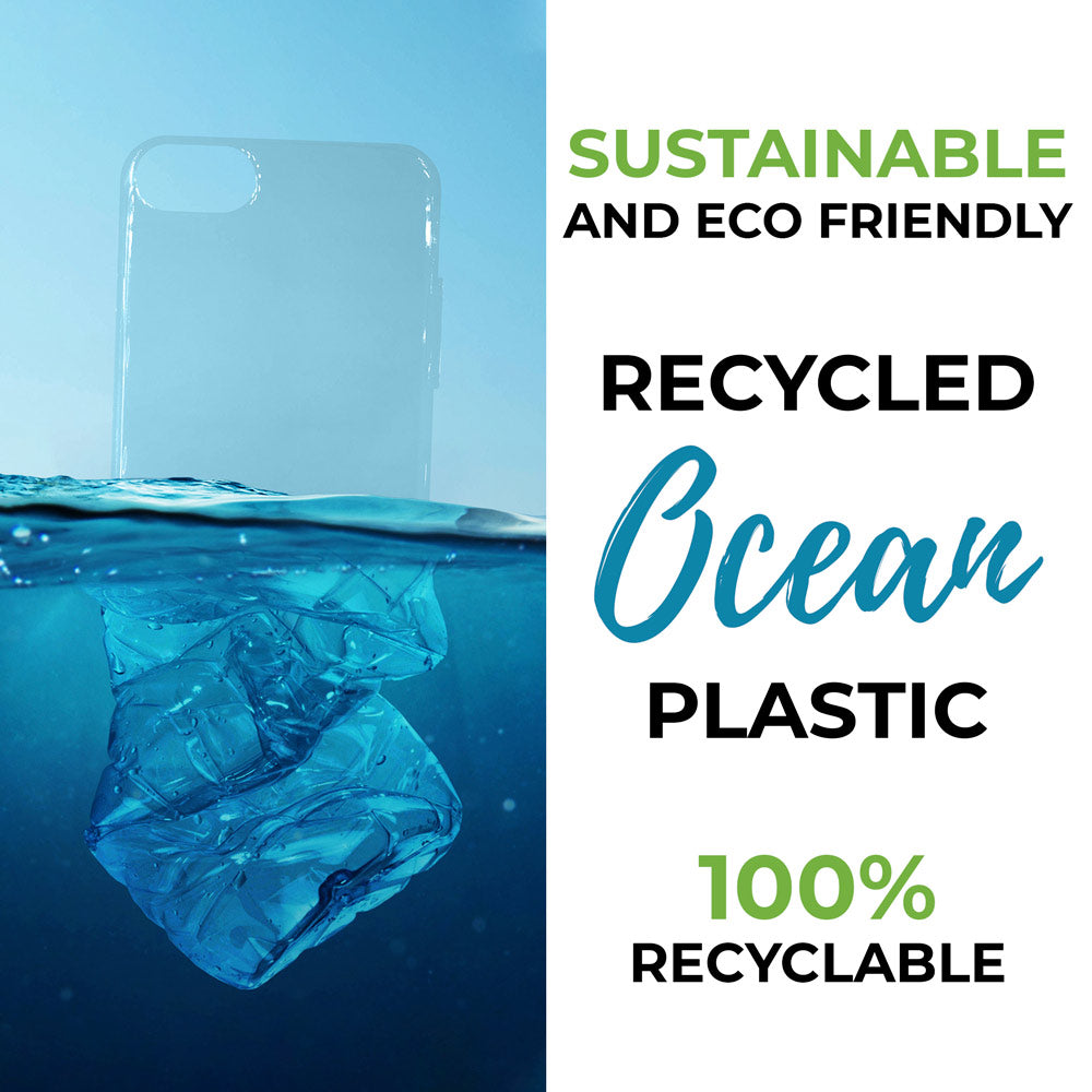 Recycled Ocean Plastic Transparent Phone Case Lets the Natural Color of your Phone Shine , While protecting not just your Phone but also the Environment!!!