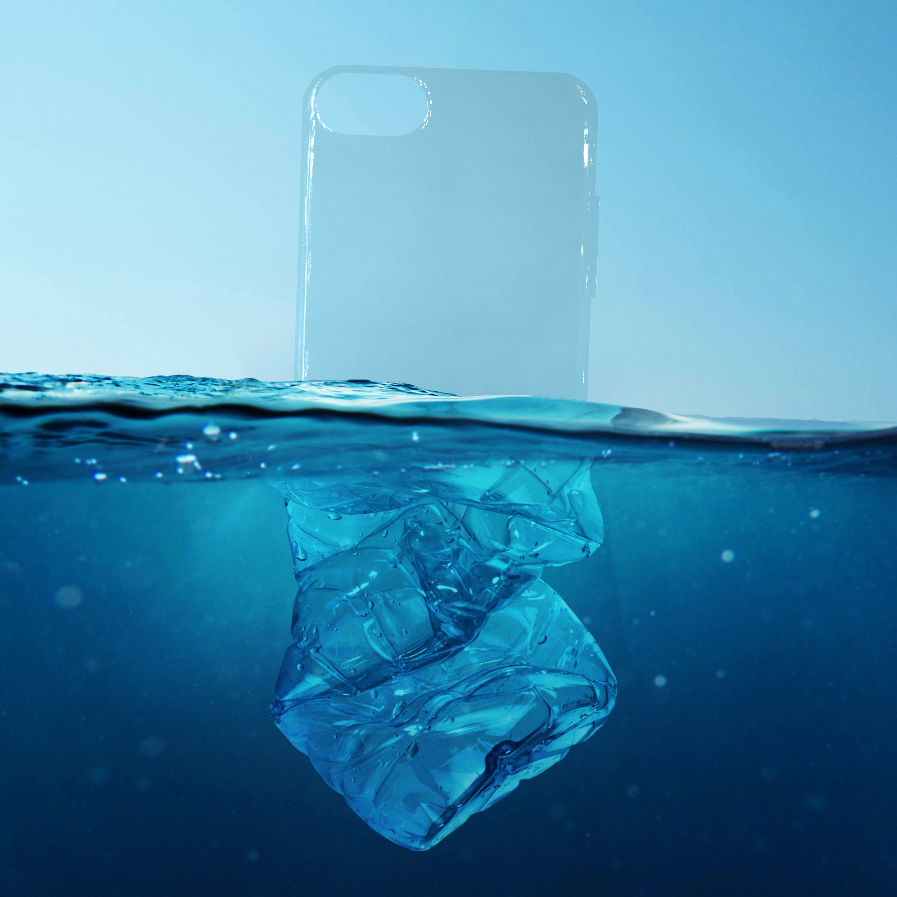 Recycled Ocean Plastic Transparent Phone Case Lets the Natural Color of your Phone Shine , While protecting not just your Phone but also the Environment!!!