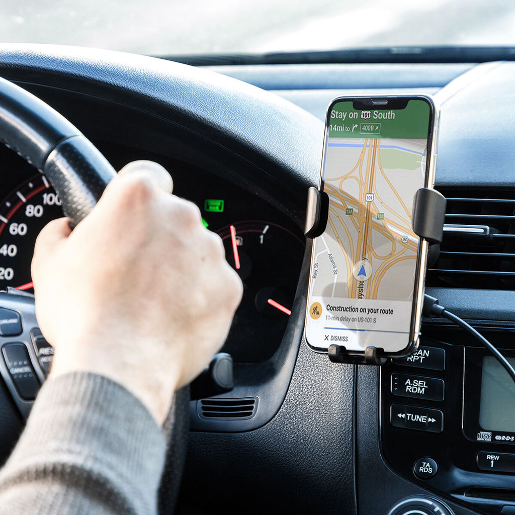 Tired of just a Normal Mobile Phone Holder for your CAR ? Well this one has Wireless Charging incorporated 2-in-1 !!