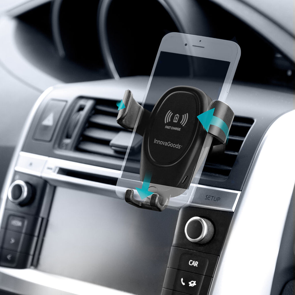 Tired of just a Normal Mobile Phone Holder for your CAR ? Well this one has Wireless Charging incorporated 2-in-1 !!