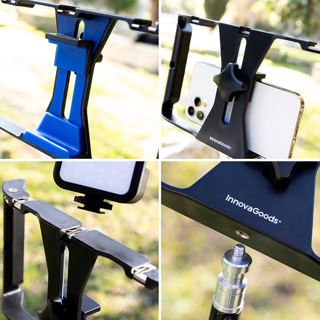 Smartphone Holder with Manual Stabiliser to film like a PRO with your iPhone PRO or Android!!
