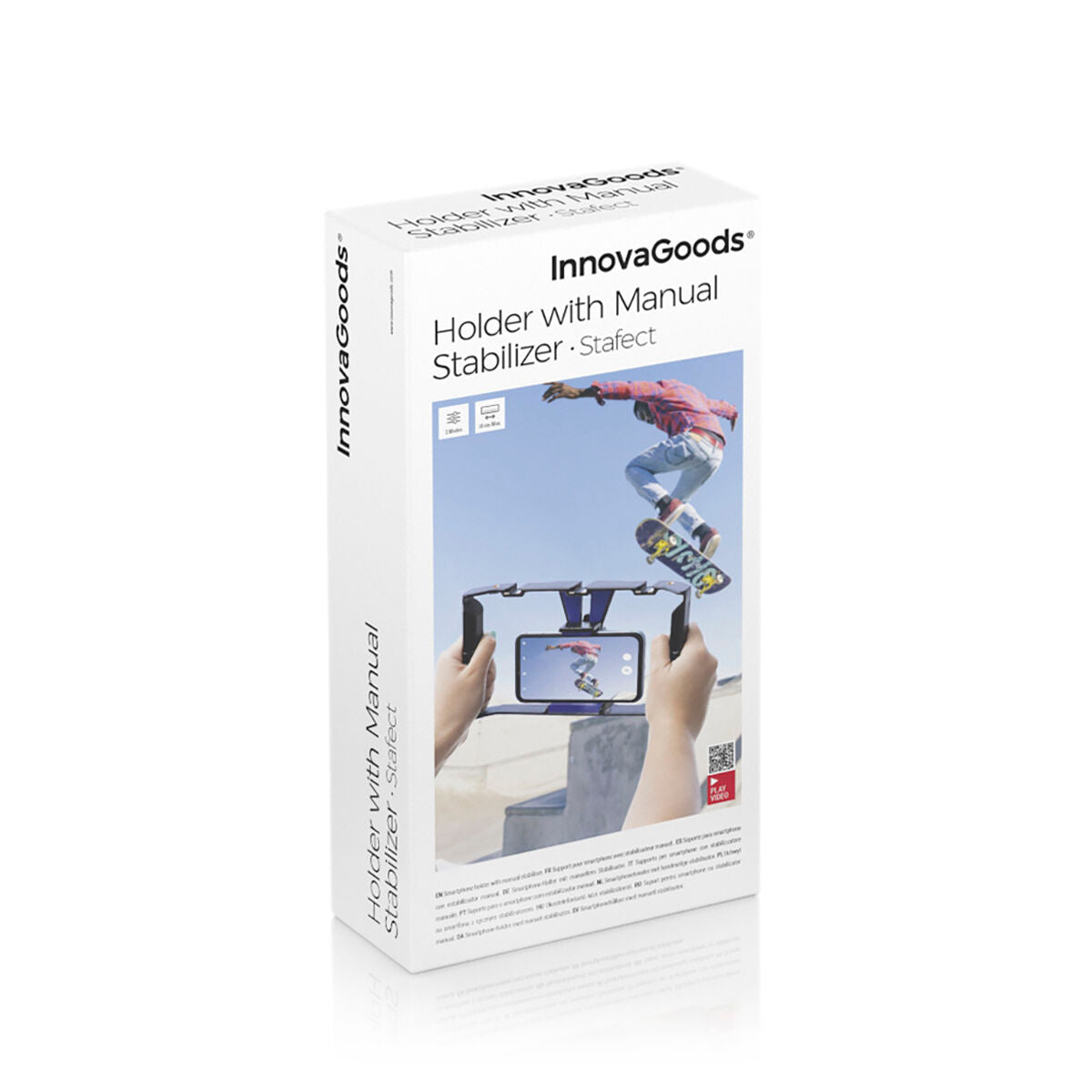 Smartphone Holder with Manual Stabiliser to film like a PRO with your iPhone PRO or Android!!